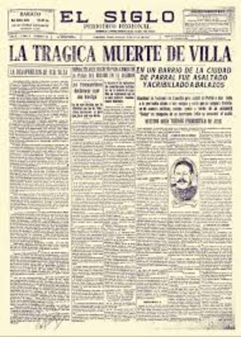 Fin de los Lideres Campesinos:  Pancho Villa y Emiliano Zapata