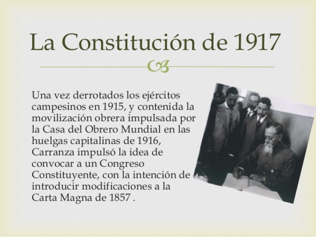 La Constitución Mexicana de 1915