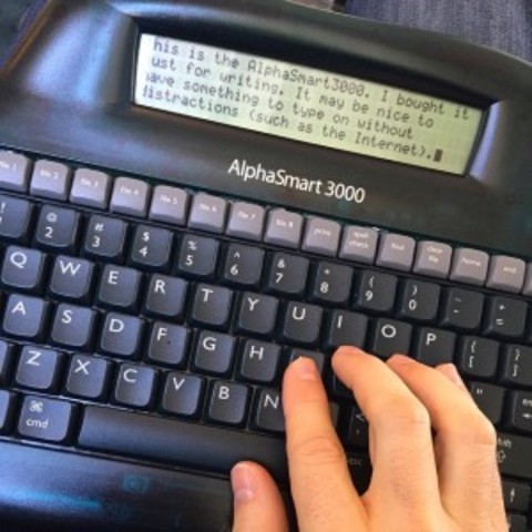 Used an AlphaSmart in School