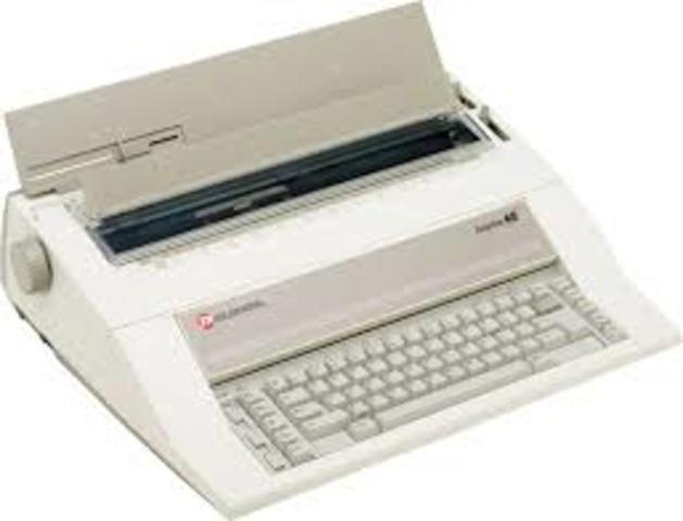 Learned to type on a typewriter in school