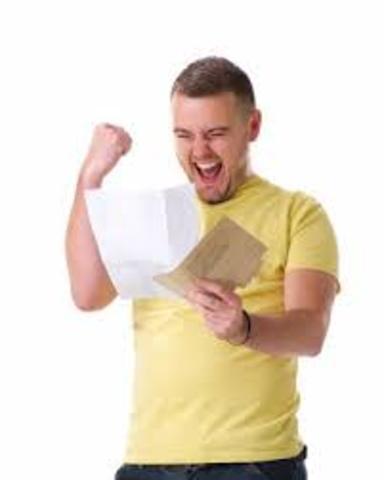 Seré aceptado a una universidad antes de uno de mayo.