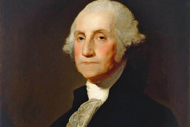 George washington bliver den første præsident for USA