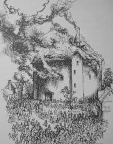 Globed Theater Burnt Down