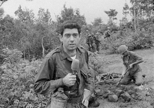 Dan Rather covering the Vietnam War