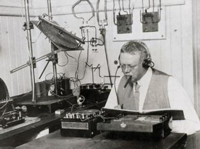 The First Broadcast on the radio