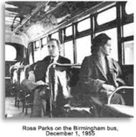 Rosa Parks Refuses to give up her Seat
