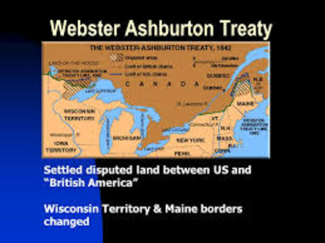 Negotiated the Webster-Ashburton Treaty