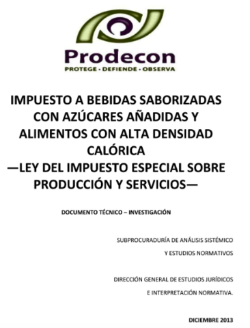 IEPS Bebidas Azucaradas y Comida Chatarra