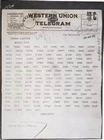 The Zimmerman Telegram 1917