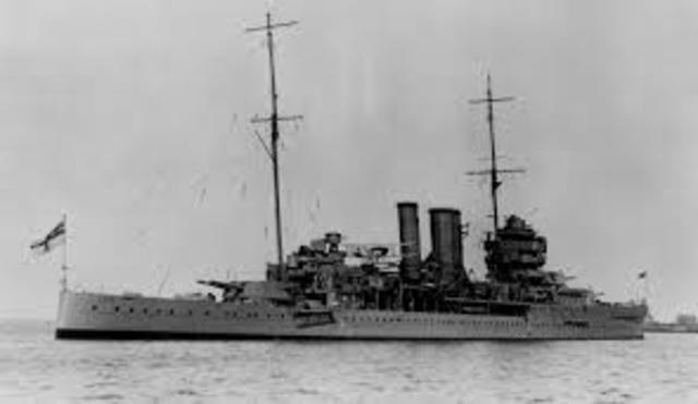 Joins the Royal Navy