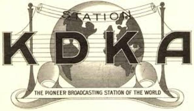 The first commercial radio station sent on the air