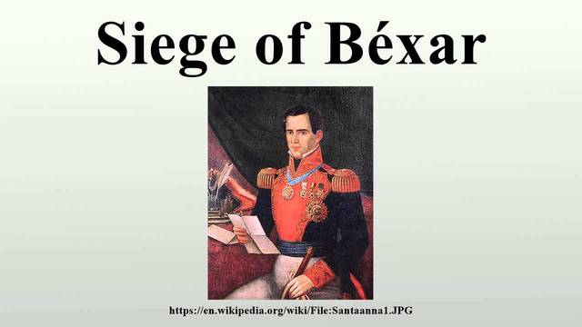siege of Bexar