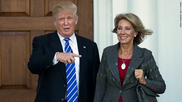 Betsy DeVos selected as Secretary of Education