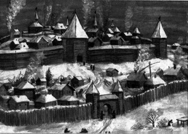 Возведение в Малмыже крепостных стен.