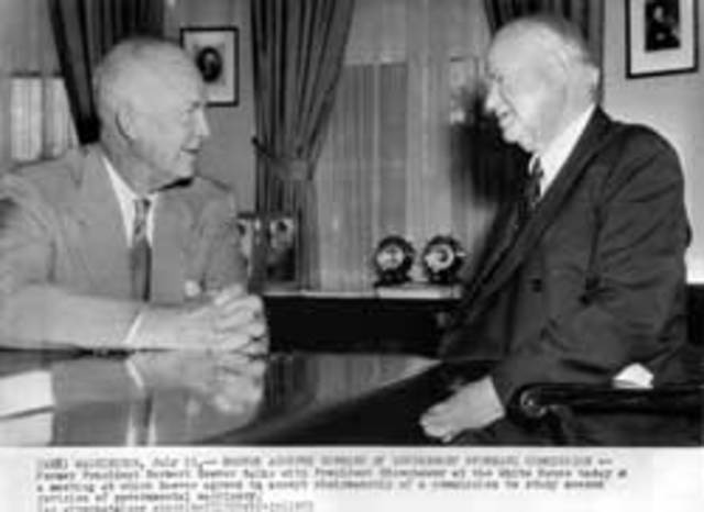President Eisenhower named him head of the Commission on Organization of the Executive Branch of the Government..