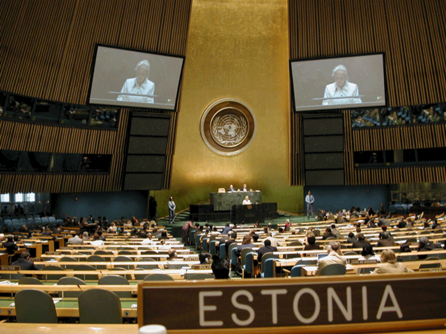 Eesti võeti ÜRO liikmeks