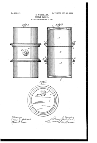 Metal Barrel Patent