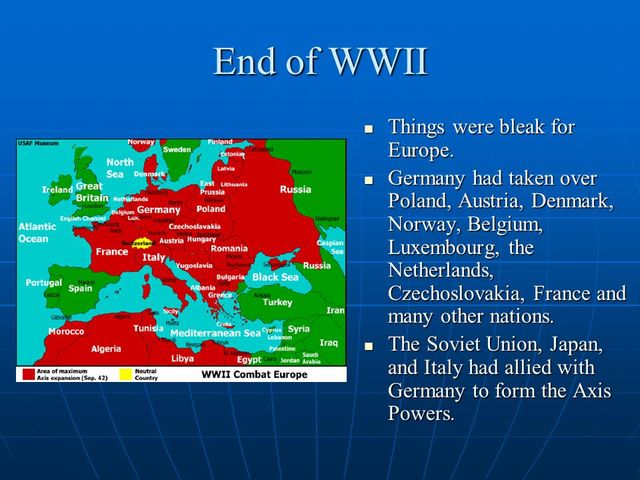 World War II ends