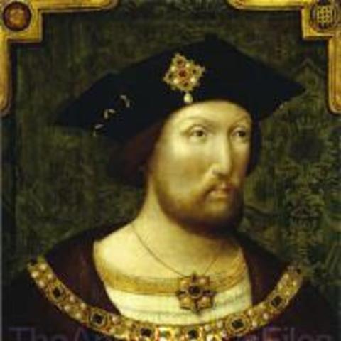 Henry VIII becomes king