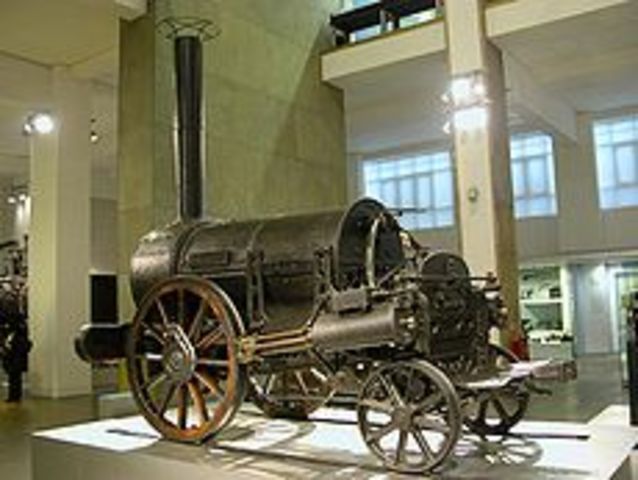 1829 Primera locomotora por George Sthepeson
