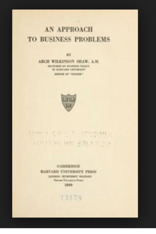 “Un acercamiento al los problemas de los negocios”