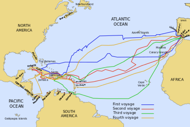 Voyages of Christopher Columbus to Americas