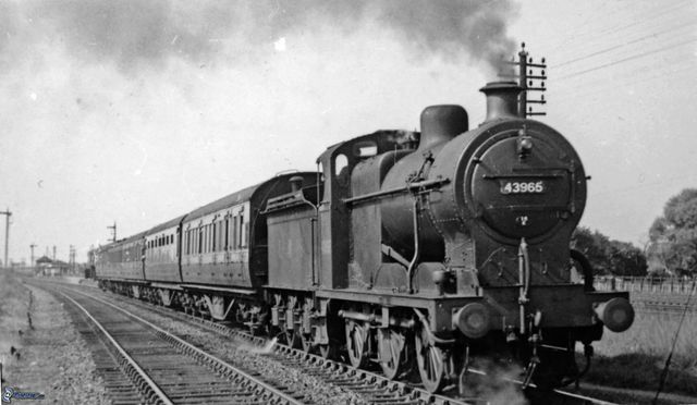 Locomotora de vapor.