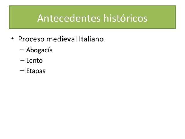 Proceso medieval italiano