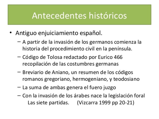 Antiguo enjuiciamiento español