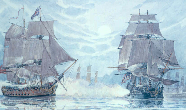 The Battle on the sea