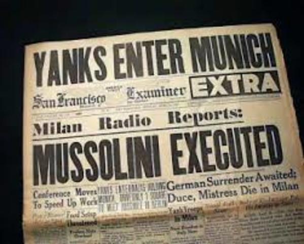 mussolini dies