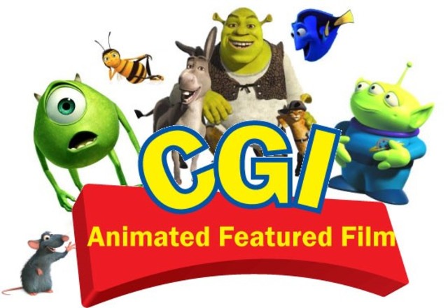 •	CGI animation, e.g. Toy Story (Pixar/Disney