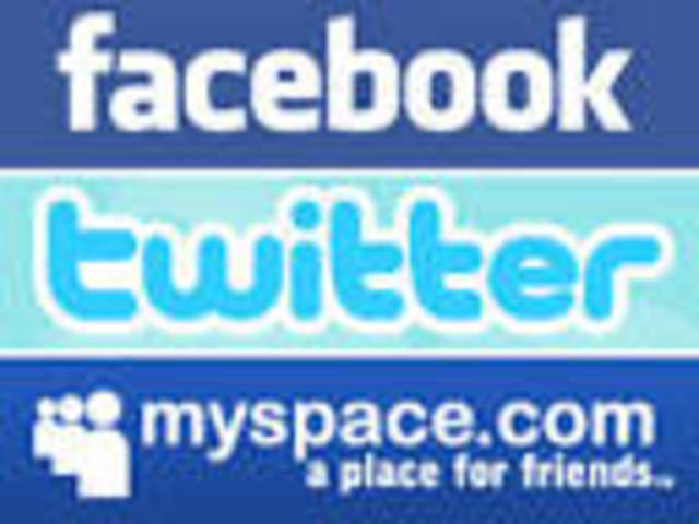 facebook Myspace Twitter etc