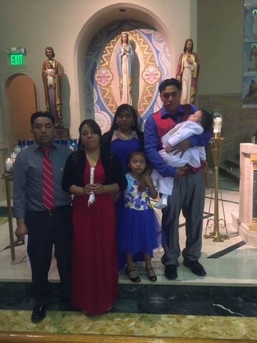 My baby brother got baptized.