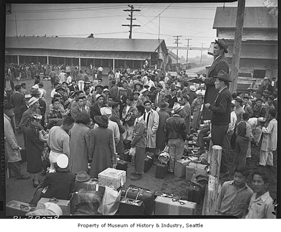 P-I Photographer Records Japanese-American Detainees