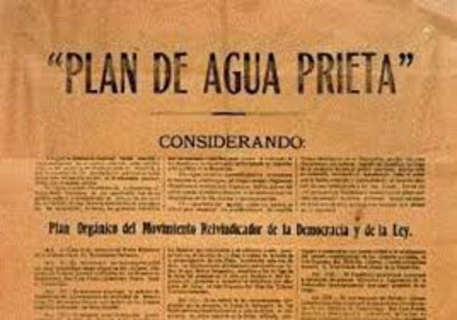 1921 Plan de Agua Prieta
