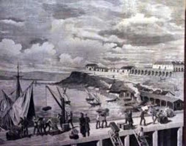 La llegada a San Juan de Ulua