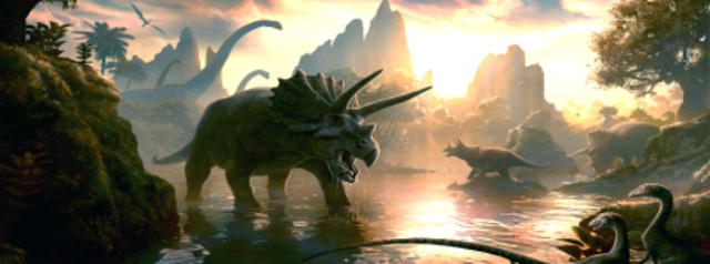 Aparición de los dinosaurios. Hace 230 millones de años.