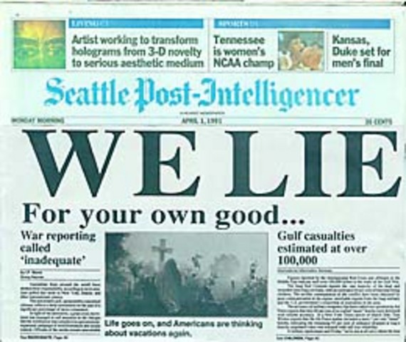 Antiwar Activists Spoof the P-I