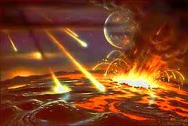 Bombardeo meteoritos, aparición de la vida y agua