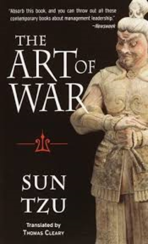 Sun Tzu writes "The Art of  War"