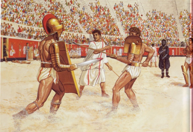 Luchas de gladiadores