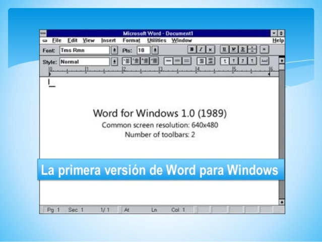 Primer lanzamiento de Microsoft Word