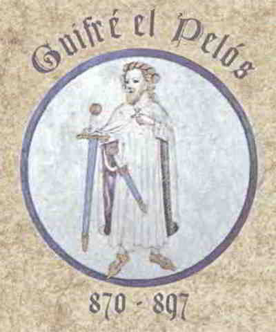 Guifré el pelós es nomenat comte d'Urgell, Cerdanya i Conflent.