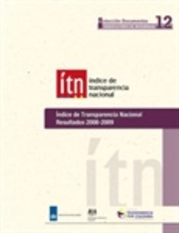 Índice de Transparencia Nacional 2008 - 2009