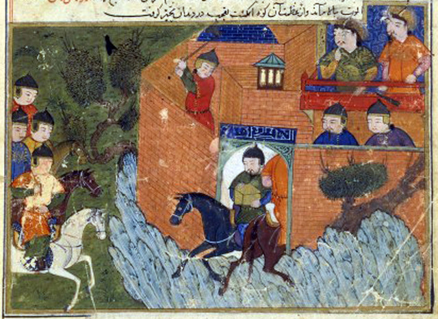 Mongolos attack on the Khwarezm Empire