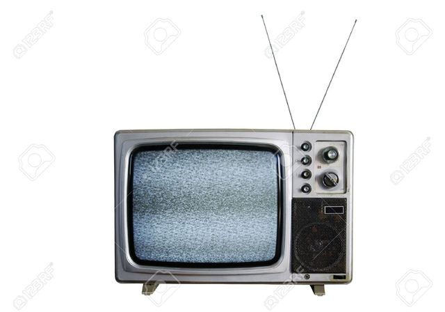 El televisor blanco y negro