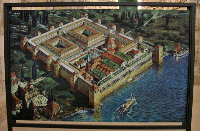 Diocletian split empire into four sections ruled by two co-emperors