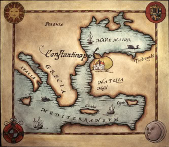 Capitol moved from Rome to Constantineople