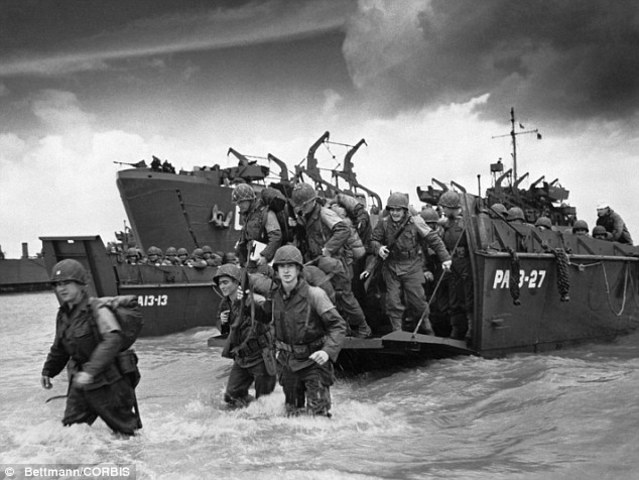 American and other allied troops landed in Normandy on D-Day